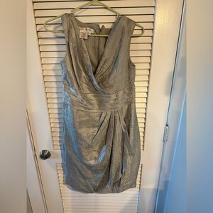 Maggy London Silver Sleeveless Dress